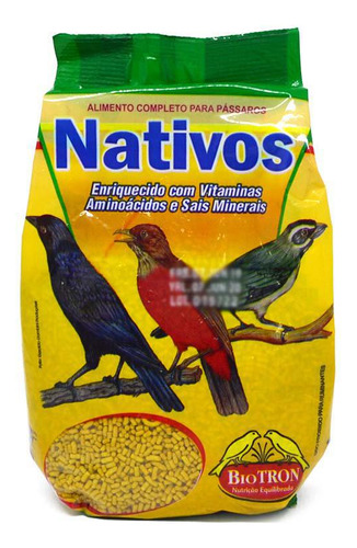 Biotron Nativos 500g - Ração Extrusada Sabor Banana