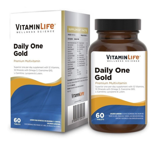 Suplemento en tabletas VitaminLife  Wellness Science Daily One Gold multivitamínico