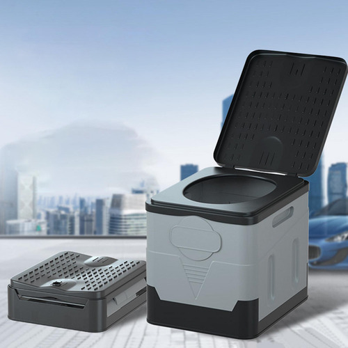 Inodoro Plegable Portátil Porta Orinal Asiento De Inodoro