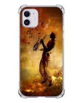 Comprar Capinha Anti Schock Personalizada Saxofone E Notas Músicais