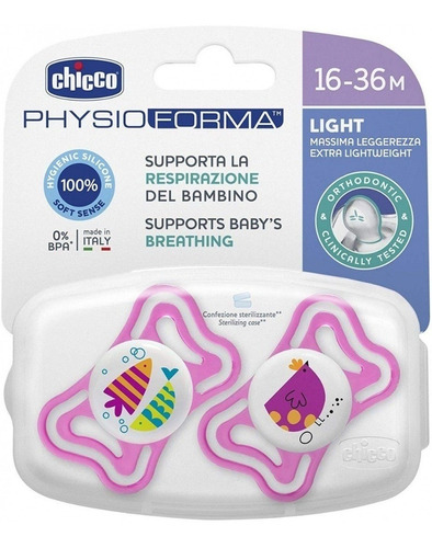 Chupete Chicco Physio Forma Light 16 - 36 Meses Silicona