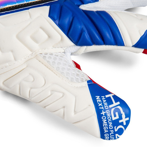 Imagen 4 de 6 de Guante De Portero Rinat Fiera Gk Alpha Adulto Bco/azul