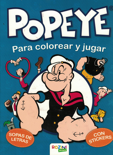 Popeye Para Colorear Y Jugar