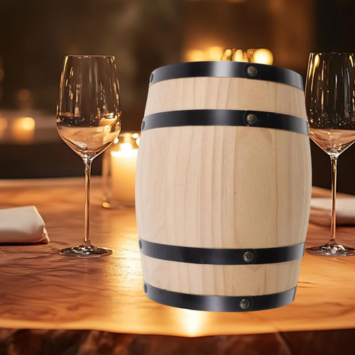 Dispensador De Whisky Retro En Barril De Roble Para M Beige