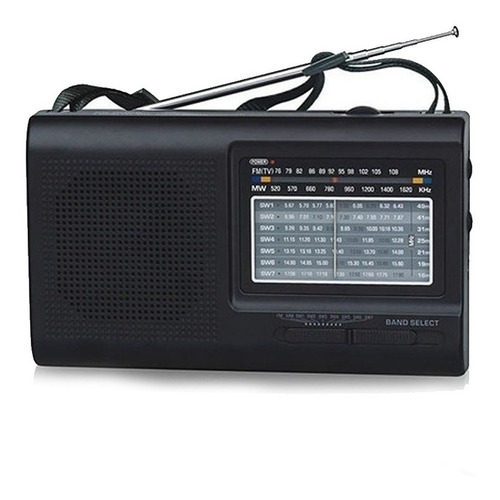 Radio Portatil Fm Am Dual 220v  Multibanda  9 Bandas Sw 