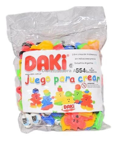 Daki Encastre Bloques 92 Piezas Suplementos Codigo 554 Crear