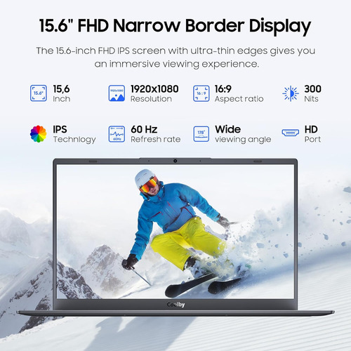 Fingerpront - Computadora Portátil Con Windows 11 De 15.6 Pu