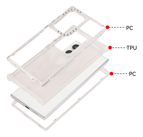 Funda D Para Oppo Reno 13 5g +2 Templado Mica Rudo Uso Transparente.