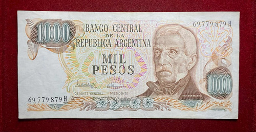 Billete 1000 Pesos Ley Bottero 2459 A