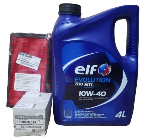 Kit Mantenimiento Filtros Y Aceite Elf Nissan Tiida 1.8 Mr18