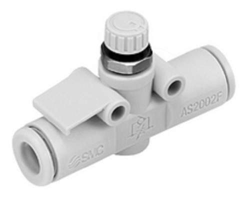 Regulador De Caudal En Linea Smc As2002f-06-j 6mm (2 Pzas)