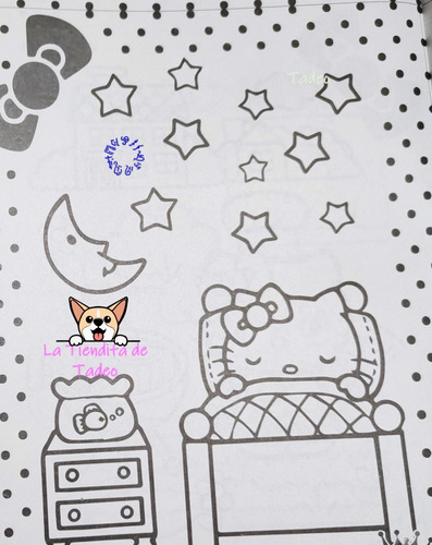 10 Libro Para Colorear Kitty + 10 Cajitas Crayones (8) :)