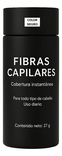 Fibra Capilar Natural 27.5g Alta Adherencia, Color Negro