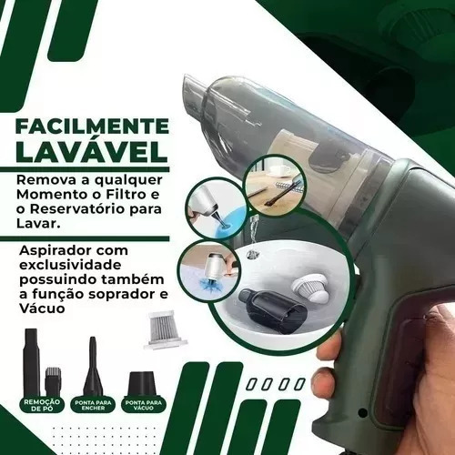 Mini Aspiradora De Polvo Usb Portátil Recargable 2 En 1