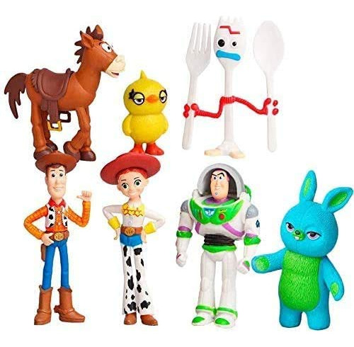 Toy Story Juego De 7 Figuras De Acción Con Woody, Buzz Y R.