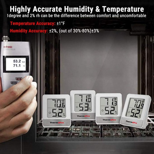 Termómetro Higrómetro Digital Thermopro Tp-49 Cultivo Indoor