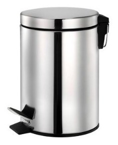 Papelero Acero Inox 5 Litros