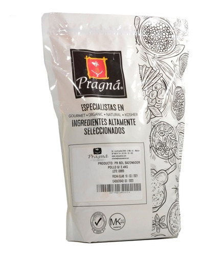 Imagen 3 de 6 de Sazonador Para Pollo Pragna 2400 Grs Inst