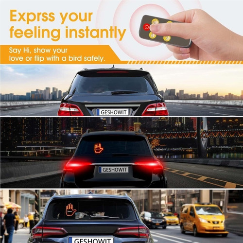 Luz De Dedo Del Coche Con Control Remoto, Con 4 Gestos