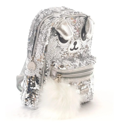 Imagen 2 de 5 de Mochila Lentejuelas Reversible Espalda Jardin 91365 10 PuLG