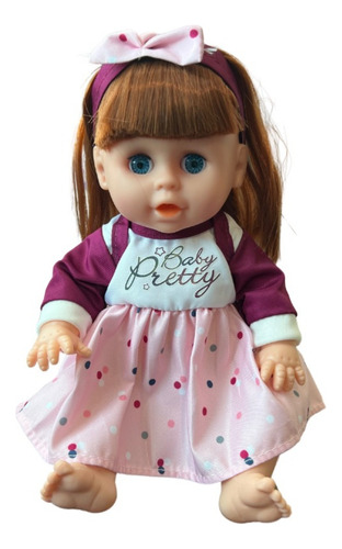 Muñeca Con Saquito De Dormir Hace Pipi, Sonido + Accesorios