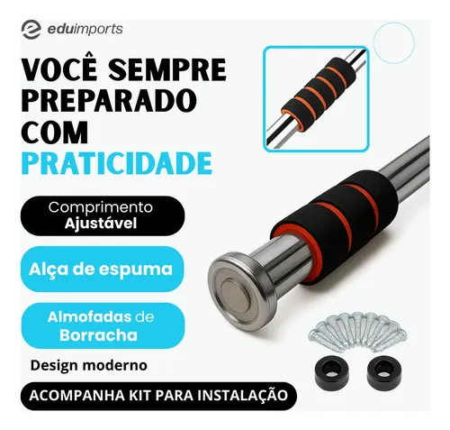 Barra De Porta Ajustável Artezenato Apoio Regulável 60 A 100 | MercadoLivre