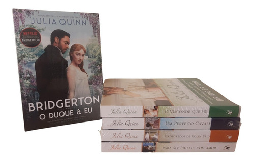 Imagem 1 de 9 de Kit Os Bridgertons Julia Quinn Pronta Entrega Livros 1 Ao 5