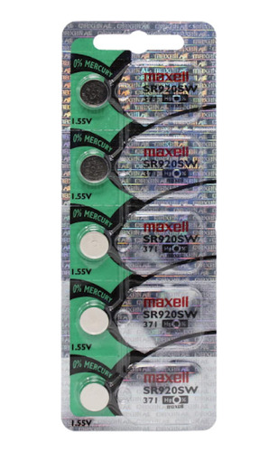 Pila Maxell Sr920sw Sr920 Blister 5 Baterías Hechas En Japon