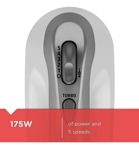 Batidora De Mano 5 Velocidades De 175 Watts Black+decker