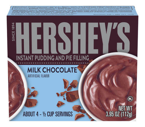 Hershey's Pudn, Chocolate Con Leche, Caja De 3.95 Onzas