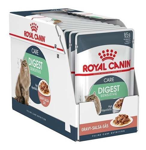 Royal Canin Digest Sensitive Pouch Gato 12 Un Envio Caba 