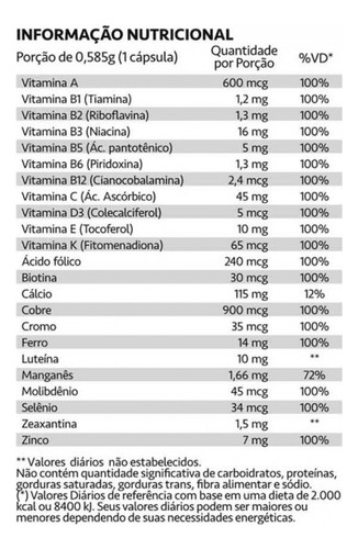 Nutricaps Sênior (60 Caps) - Padrão: Único Sem Sabor