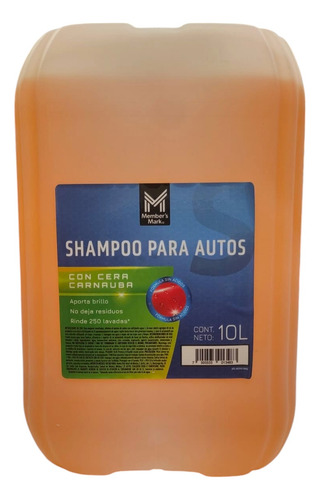 Shampoo Para Autos Member's Mark Cera 10 Lts + Envío Gratis