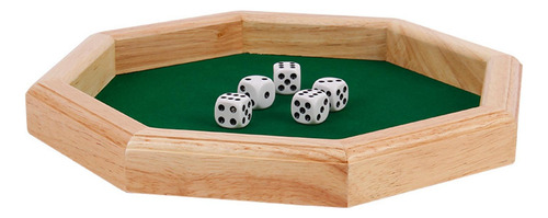 Bandeja De Madera De Lujo Con Forma De Octágono Para Juegos