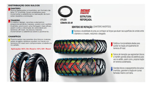 Kit Pneus Ira Bunker 90/90-19 + 120/80-18 + 2x Camaras