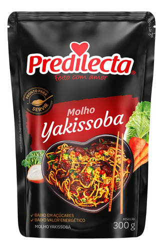 Molho para Yakissoba Predilecta sem glúten em sachê 300 g