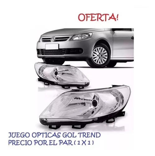 Juego Optica Vw Gol Trend Voyage Saveiro 08 09 10 11 12 13