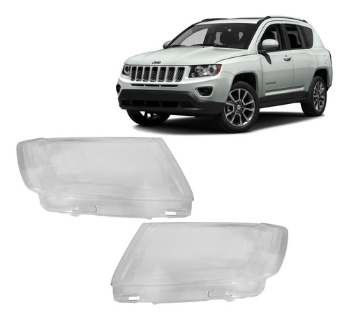 Lente Optica Acrilico P/ Jeep Compass 2011 2012 2013 2014 15