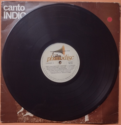 Lp Grupo Terra Viva Canto Índio 1979 Vg Vinil (Usado)