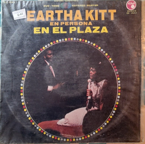 Vinilo Lp - Eartha Kitt --en Persona En El Plaza  (xx135
