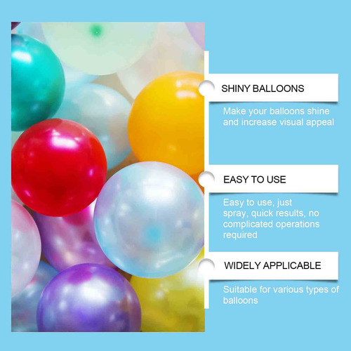 El Aerosol Brillante Q Balloons Mejora El Brillo Y El Efecto