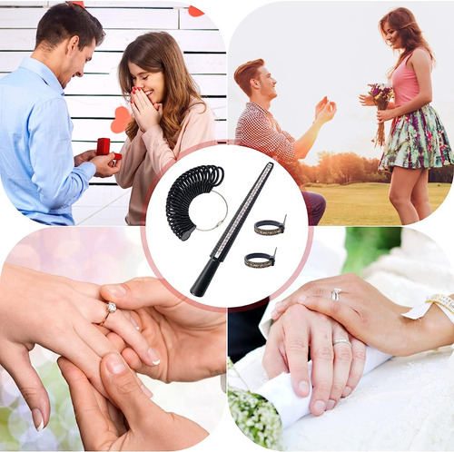Medidor Número De Anillos + Probador De Dedos Herramienta