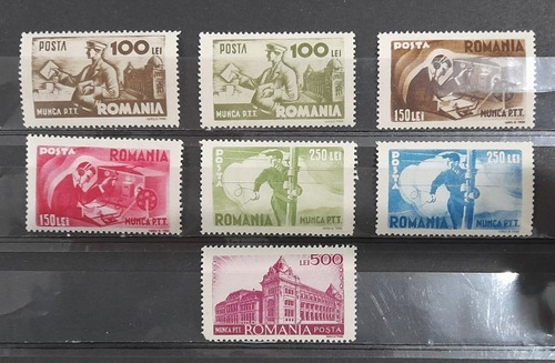 Estampillas Rumania Serie Completa 1945 Nuevas Mnh Alto Valo