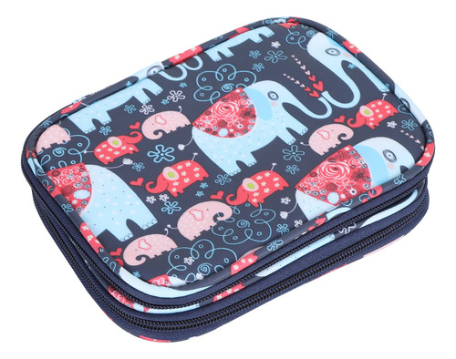 Pacote Organizador: Bolsa De Crochê Com Zíper De Dupla Face