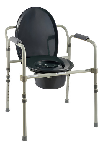 Equate Silla Comodo Metálica Plegable 3 En 1