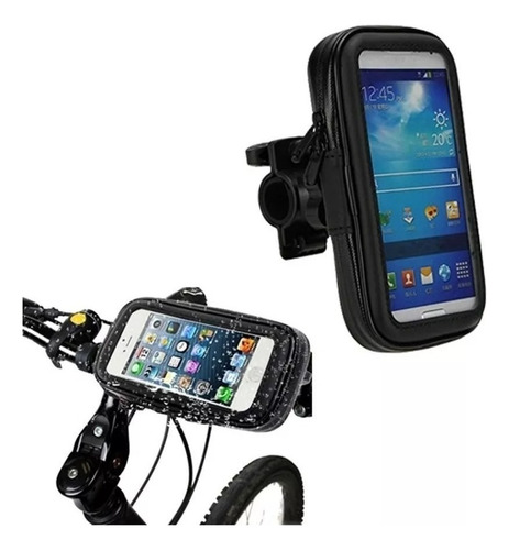 Soporte Holder Funda 360 Celular Gps Moto Bici Impermeable