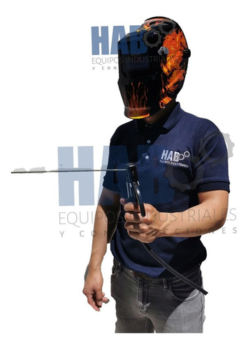 Careta Electronica Para Soldar Auto Oscurece Fuego Calavera