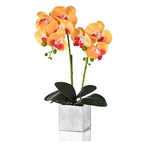 Orquídea Falsa Maceta, Flores De Seda Phalaenopsis Fal...