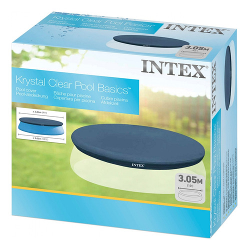 Cobertor De Pileta Intex Easy St 305 Cm Cubre Muy Resistente