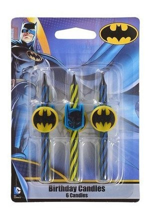 Velas De Pastel De Cumpleaños De Batman 6 Piezas
